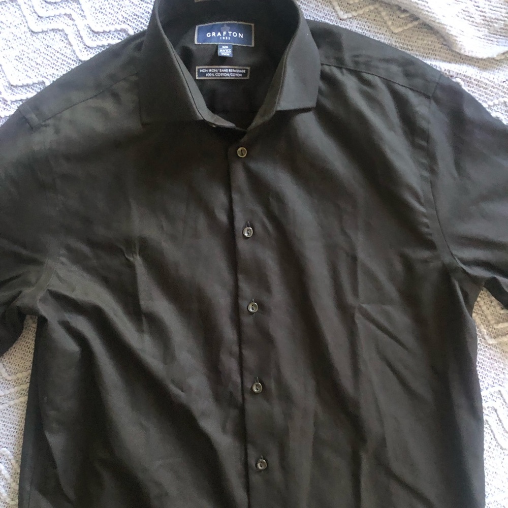 Grafton Men's Black Dress Shirt - Classic Button-Down